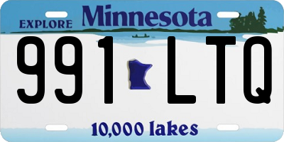 MN license plate 991LTQ