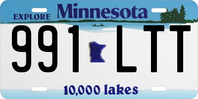 MN license plate 991LTT