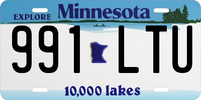 MN license plate 991LTU