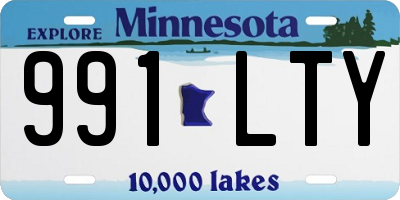 MN license plate 991LTY