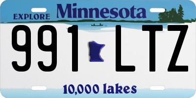 MN license plate 991LTZ