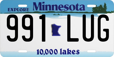 MN license plate 991LUG