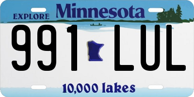 MN license plate 991LUL