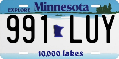 MN license plate 991LUY