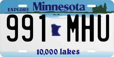 MN license plate 991MHU