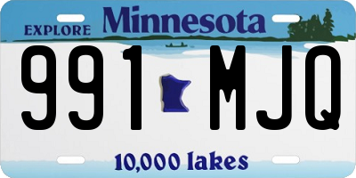 MN license plate 991MJQ