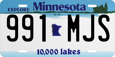 MN license plate 991MJS