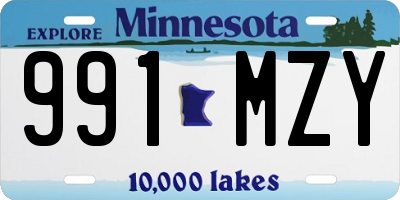 MN license plate 991MZY