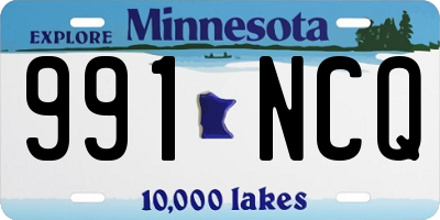 MN license plate 991NCQ