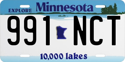 MN license plate 991NCT