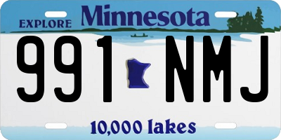 MN license plate 991NMJ