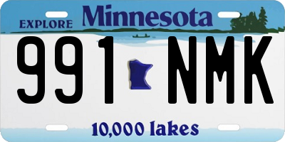 MN license plate 991NMK