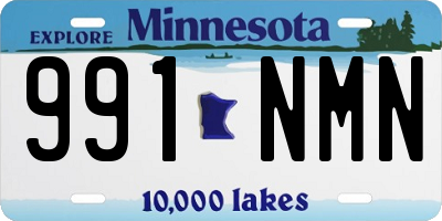 MN license plate 991NMN