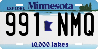 MN license plate 991NMQ