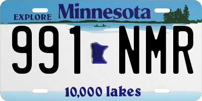 MN license plate 991NMR