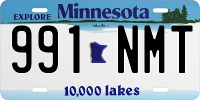 MN license plate 991NMT