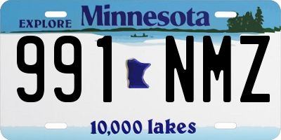 MN license plate 991NMZ