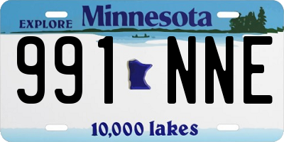 MN license plate 991NNE