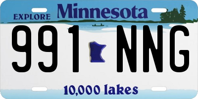 MN license plate 991NNG