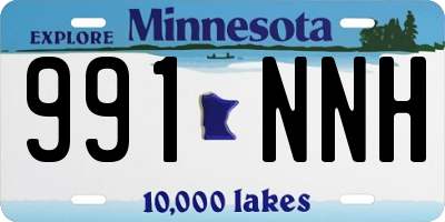 MN license plate 991NNH