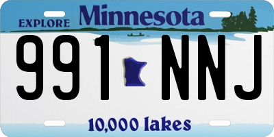 MN license plate 991NNJ