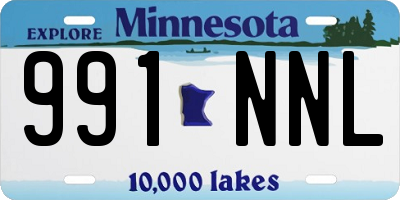 MN license plate 991NNL