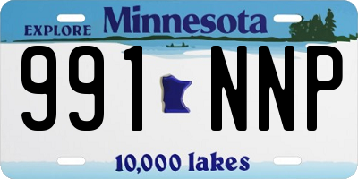 MN license plate 991NNP