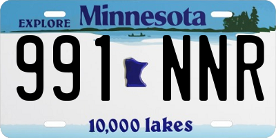 MN license plate 991NNR