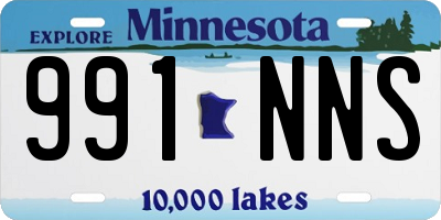 MN license plate 991NNS