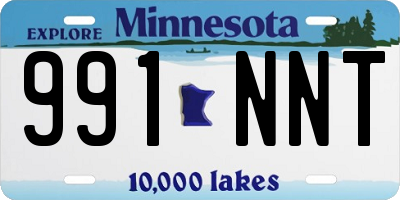 MN license plate 991NNT