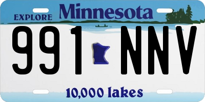 MN license plate 991NNV