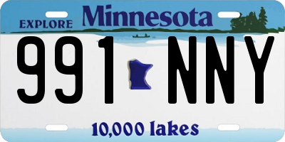 MN license plate 991NNY
