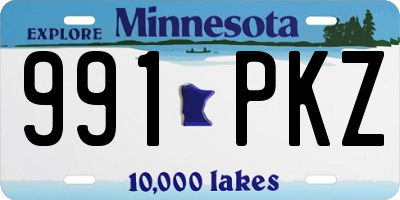 MN license plate 991PKZ
