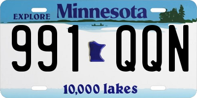 MN license plate 991QQN