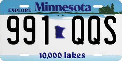 MN license plate 991QQS