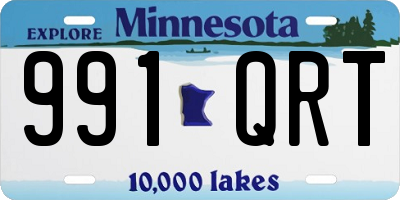MN license plate 991QRT