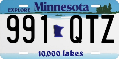 MN license plate 991QTZ