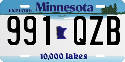 MN license plate 991QZB
