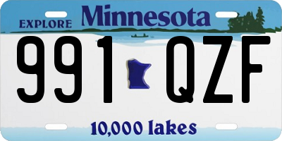 MN license plate 991QZF