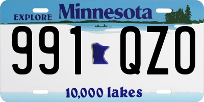 MN license plate 991QZO