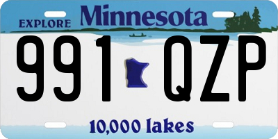 MN license plate 991QZP