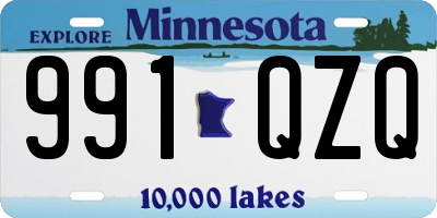 MN license plate 991QZQ
