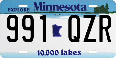 MN license plate 991QZR