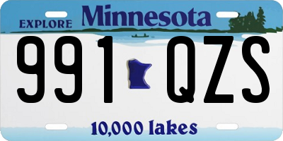 MN license plate 991QZS