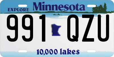 MN license plate 991QZU
