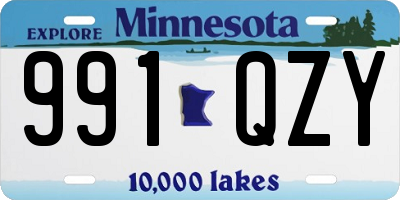 MN license plate 991QZY