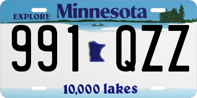 MN license plate 991QZZ