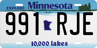 MN license plate 991RJE