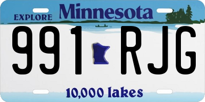 MN license plate 991RJG