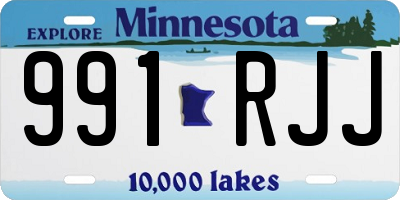 MN license plate 991RJJ